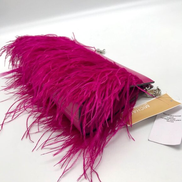 Michael Kors Deep Pink Tabitha Clutch - Picture 10 of 12